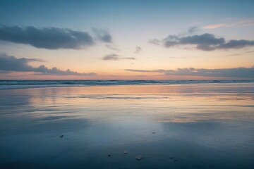 sunset over the ocean