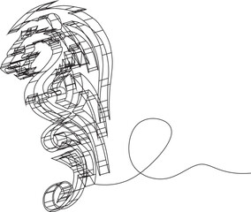 Obraz premium Dragon's Lineage: A Serpentine Illustration