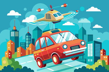 self-driving flying car that offers personalized, on-demand transportation
