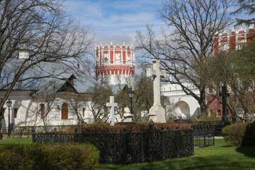 Novodevichy convent in spring. Moscow. Russia.  
April, 2024.