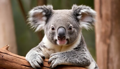 A Koala With Its Paws Pressed Together In A Cute G