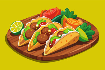 platter of street-style carne asada tacos