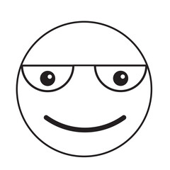  Happy face emoji vector icon. Face smile icon positive neutral.  Black color and simple solid, Symbol, vector  illustration.