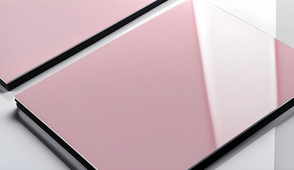 Glossy  Aluminum pink steel metal texture copy space background
