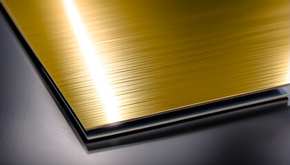 Glossy  Aluminum Gold steel metal texture copy space background
