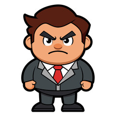 businessman cartoon character