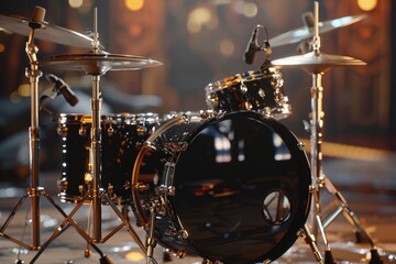 Drums musical instrument, music concept.