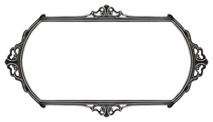 PNG Vintage frame shape white background.