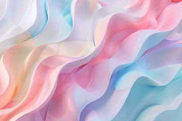 Obraz premium Colorful Wavy Pastel Pattern Background