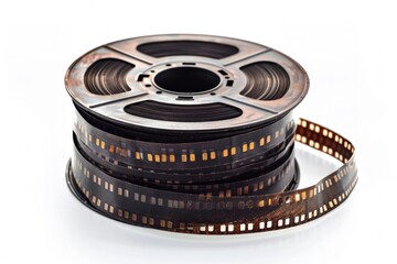 Old film reel, concept of cinema, movie.