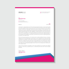 Business and corporate letterhead design template