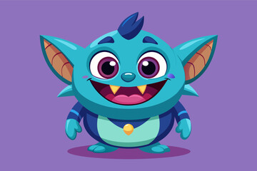 An adorable 3D character with a mischievous grin and a playful demeanor