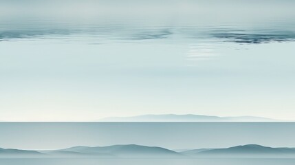 Fototapeta premium The image shows the view of the sea from the top of a cliff. The sky is blue and the water is green. The image is very calming and peaceful.