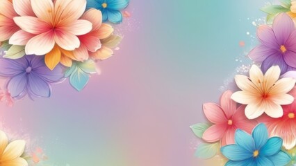 Abstract Watercolor Ornamental Vibrance Suitable for Invitation Background