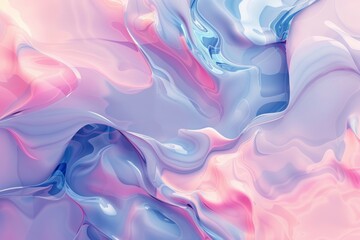 Obraz premium Pink and Blue Abstract Painting on White Background