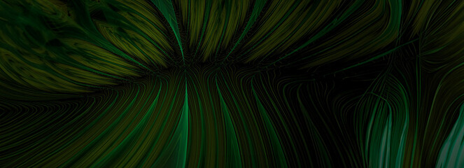 Botanical Bliss: Vibrant Plant Leaves, Flowing Waves, and Curvaceous Shapes - Perfect for Advertising or Design Projects!