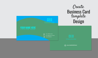 creative business card template design professional card design smoothness design 