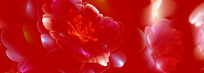 Fractal Bloom: A Serene Oasis of Abstract Beauty for Web Design and Artistry