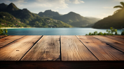 wooden pier on the lake