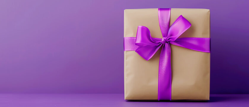 purple gift, AI generated