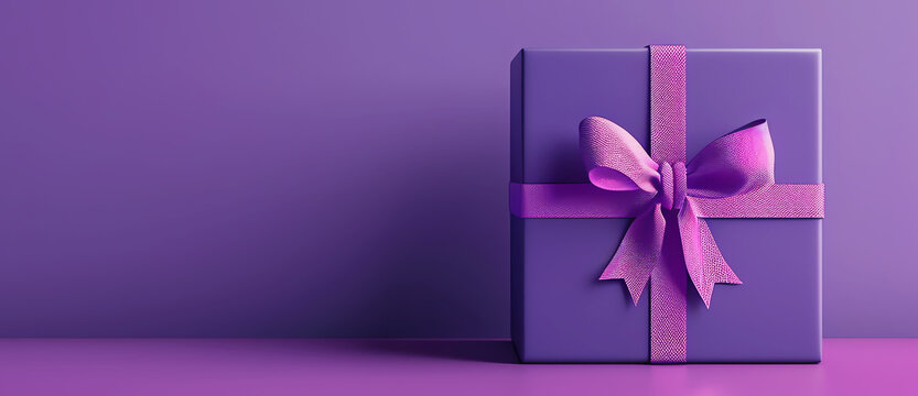 purple gift, AI generated