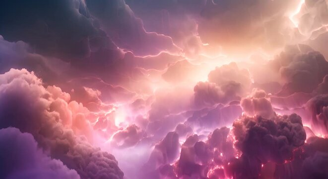 Huge thunderstorm hits at night