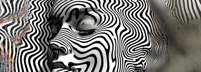 Monochrome Patterns: Unveiling the Future of Visual Art through a Futuristic Lens