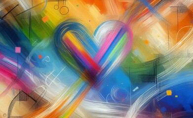 Plano de fundo abstrato com tema LGBTQIA+