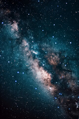 night sky universe stars nebula galaxy. High quality photo