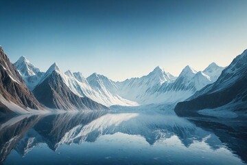mountains and lake