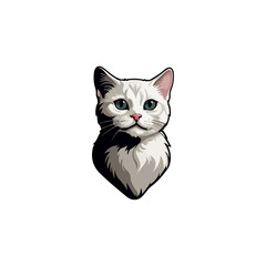 Cat vector breeds cute pet animal set illustration. Different type of vector cats