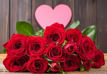 bouquet de roses rouges, fête des mères, Saint Valentin