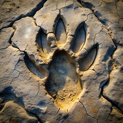 Dinosaur footprint