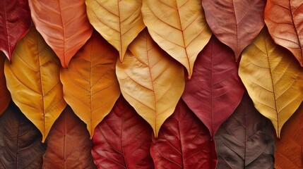 Abstract leaves background, a pattern that mimics nature's textures. Colorful plant texture, a representation of leaf design.