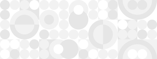 Seamless trendy white background for textiles or covers. Mosaic with gray texture of geometric shapes, template for web intro.	