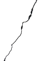 Break in wall, crack