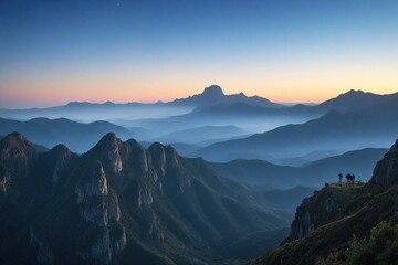 Obraz premium sunrise in the mountains