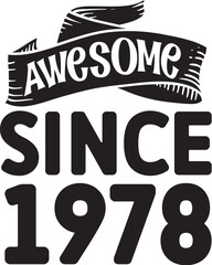 Awesome Since SVG, Awesome Since, SVG, Awesome, Since, 