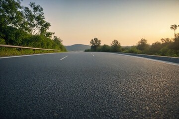 road in the sunset