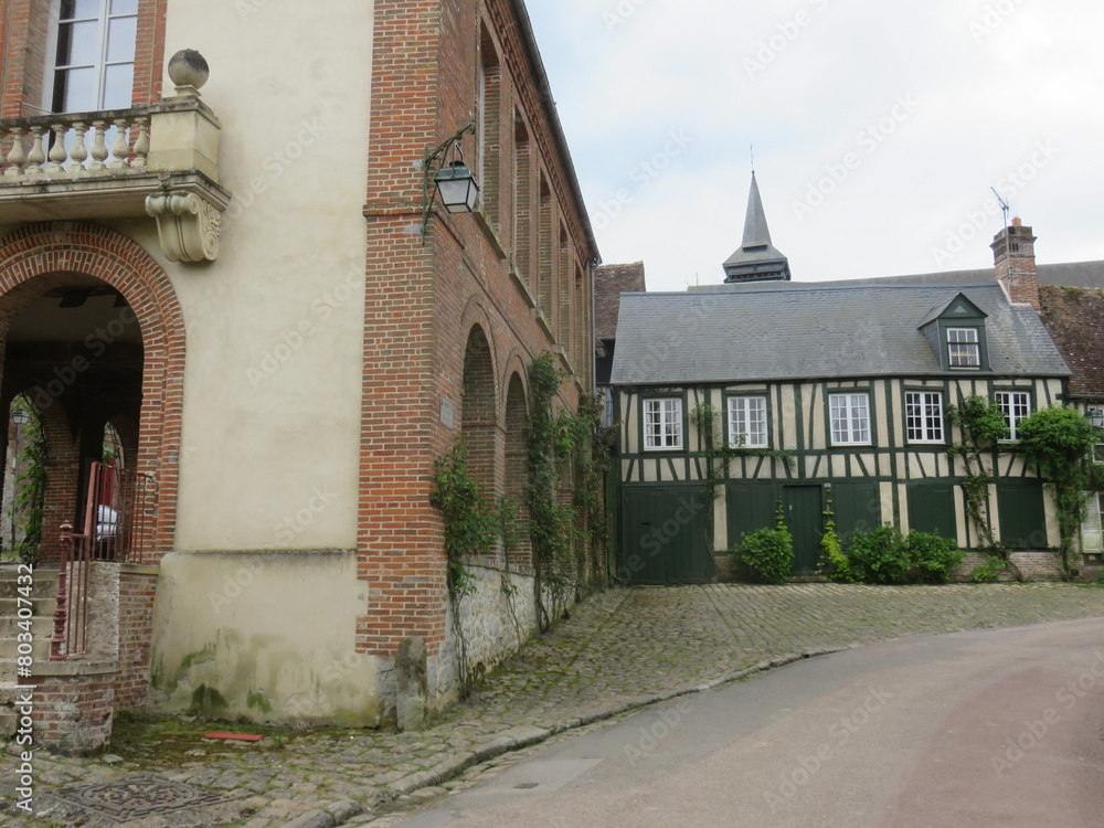 Poster gerberoy, oise, hauts de france, france, plus beaux villages de france