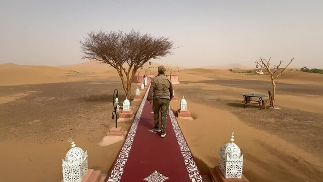 Camp in the Merzouga desert in Morocco