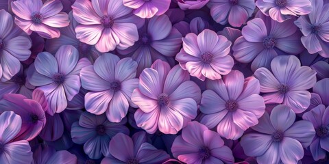 Cluster of Purple Miosotis Flowers