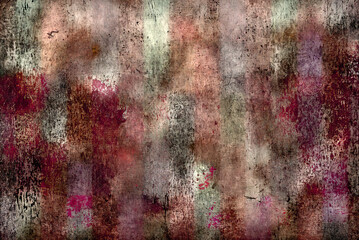 Abstract texture made of multi-colored acrylic paints. Grunge texture. Background with scratches, paint strokes