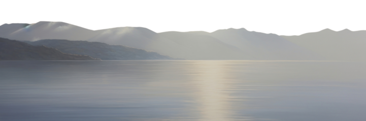 PNG  Landscape sea mountain outdoors.