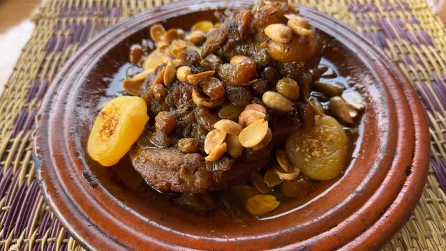 Lamb tagine, a typical Moroccan dish