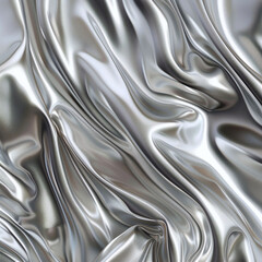 Shiny silver silk background