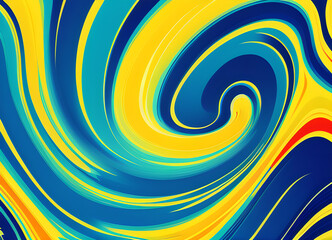 Bright stylish modern wave background in different colors,generative ai