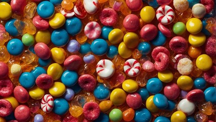 Obraz premium background of colored caramels