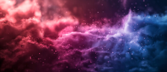 Obraz premium Colorful Nebula-Like Digital Artwork of Cosmos