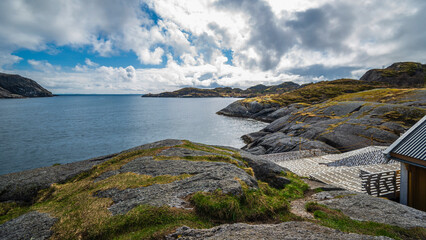 Obraz premium landscape inside the Lofoten Islands, Norway